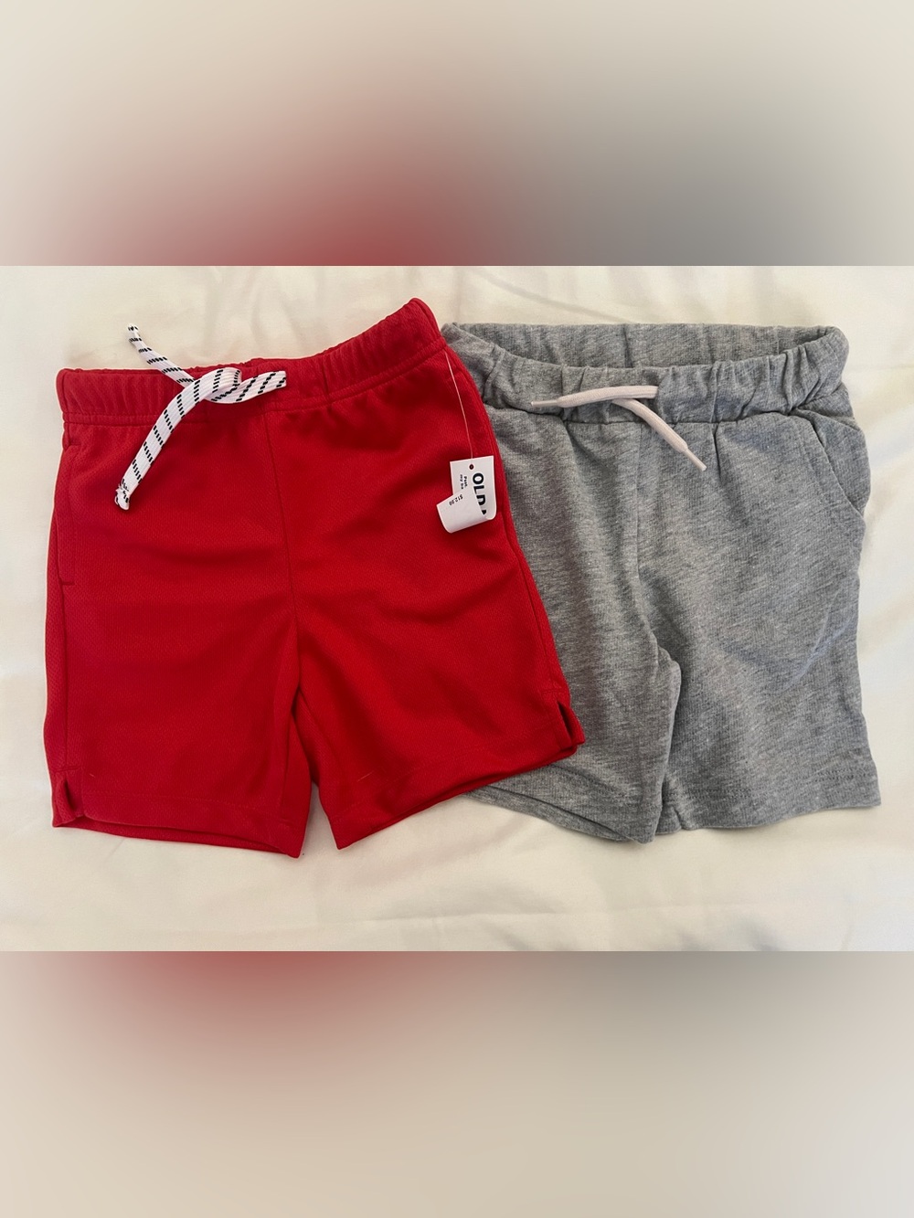 NWT 2T Old Navy Red & Gray Kids' Active Shorts - 2-Pack